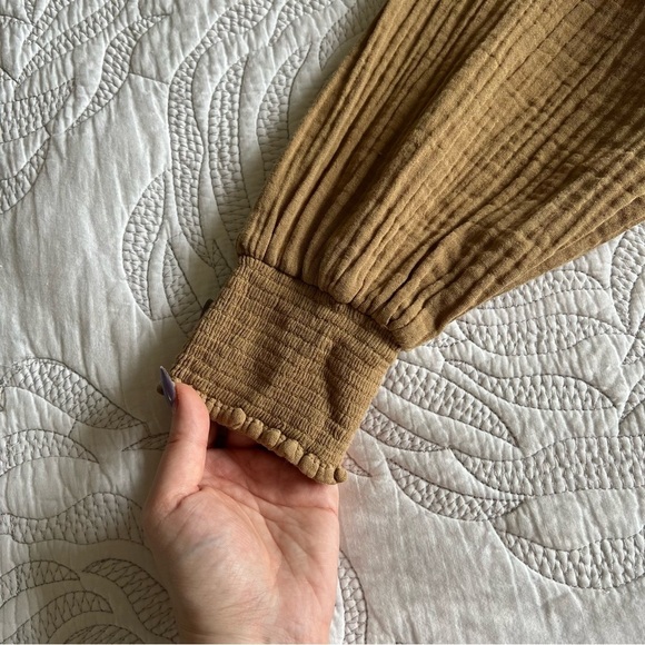 NWT - XiRENA - Aveline Cotton Tie-Waist Dress - Goldfield - Picture 5 of 11